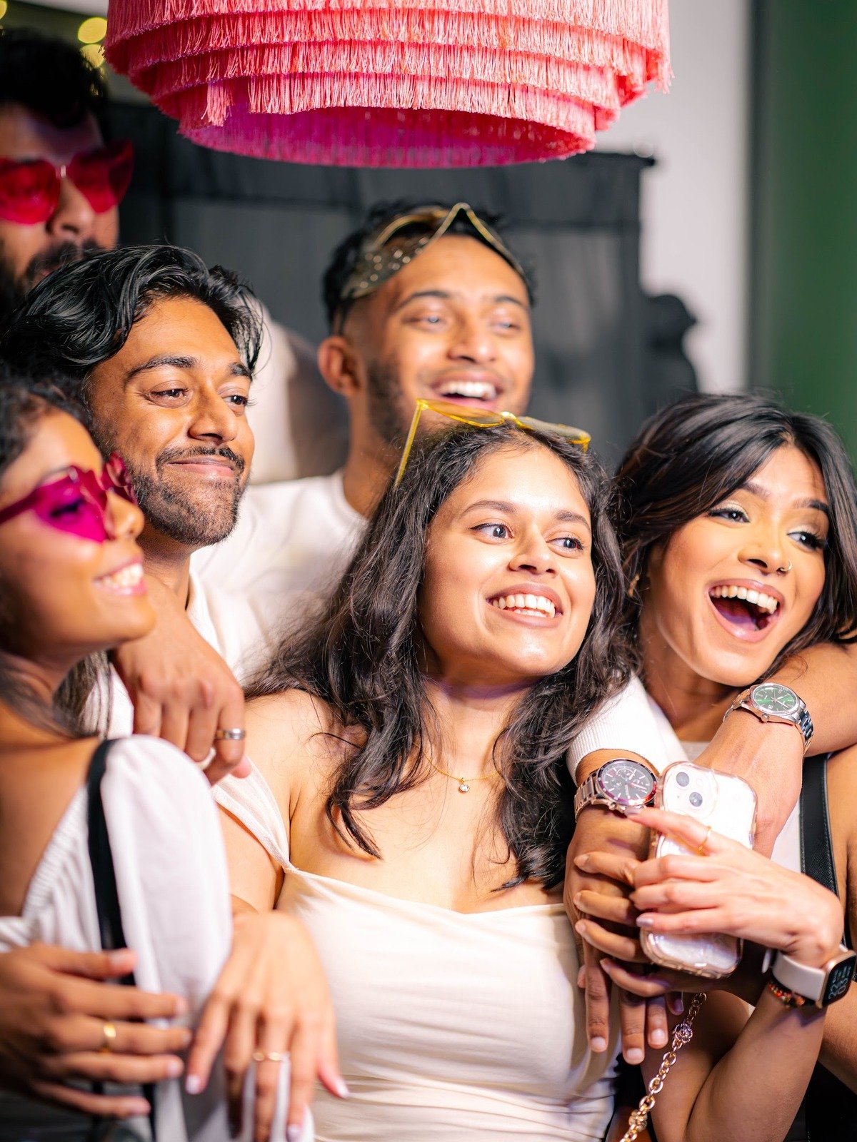 Guests celebrating at a Manjal Events party
